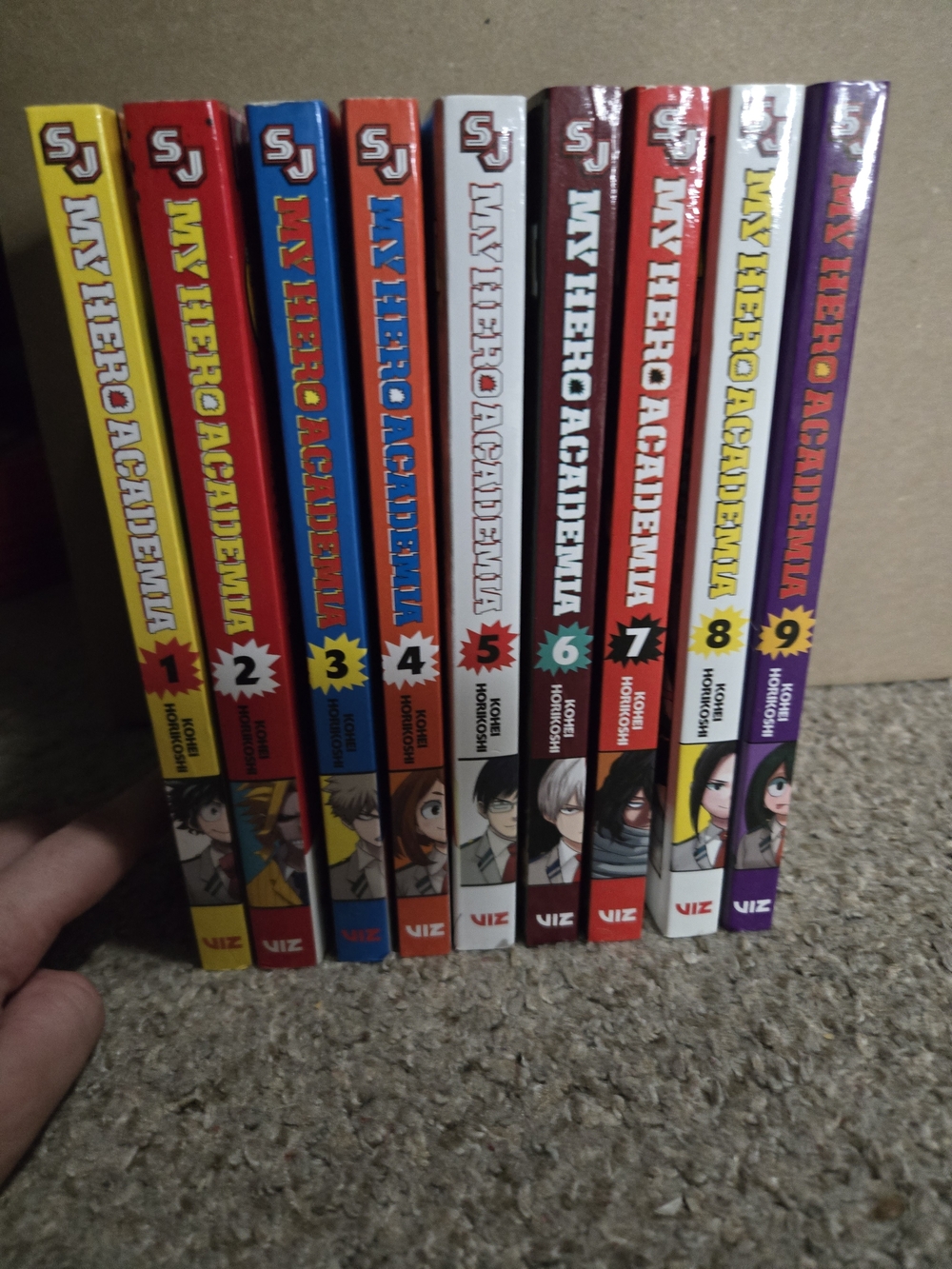 My Hero Academia Manga Volumes 1-9 - Colorful Spine Set